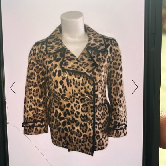 WHBM SWING LEOPARD COAT BNWT 12 - Picture 9 of 10